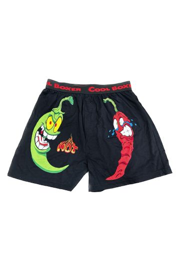 Men "HOT CHILI" Cartoon Boxer