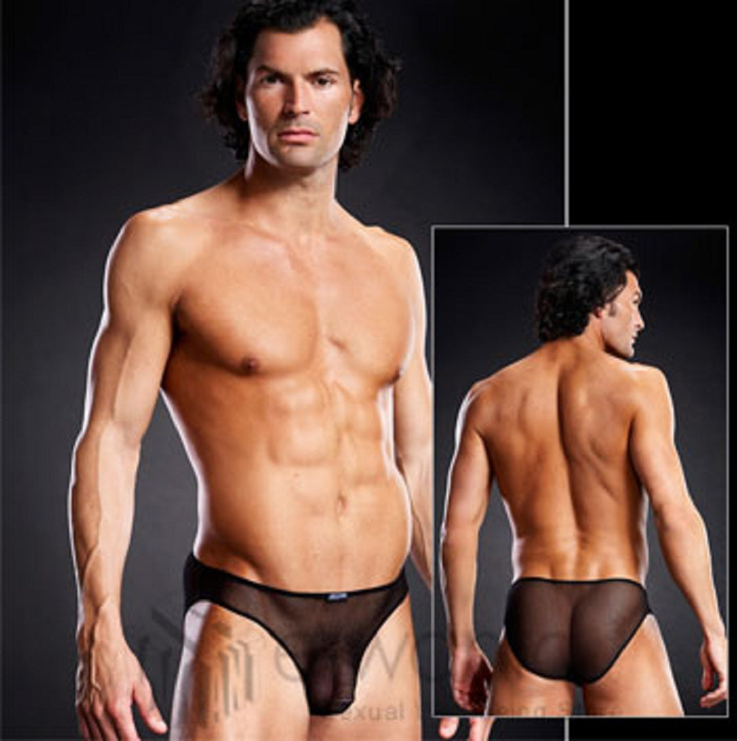 Black Mesh Briefs Mens Brief Mens Underwear See Through Lingerie