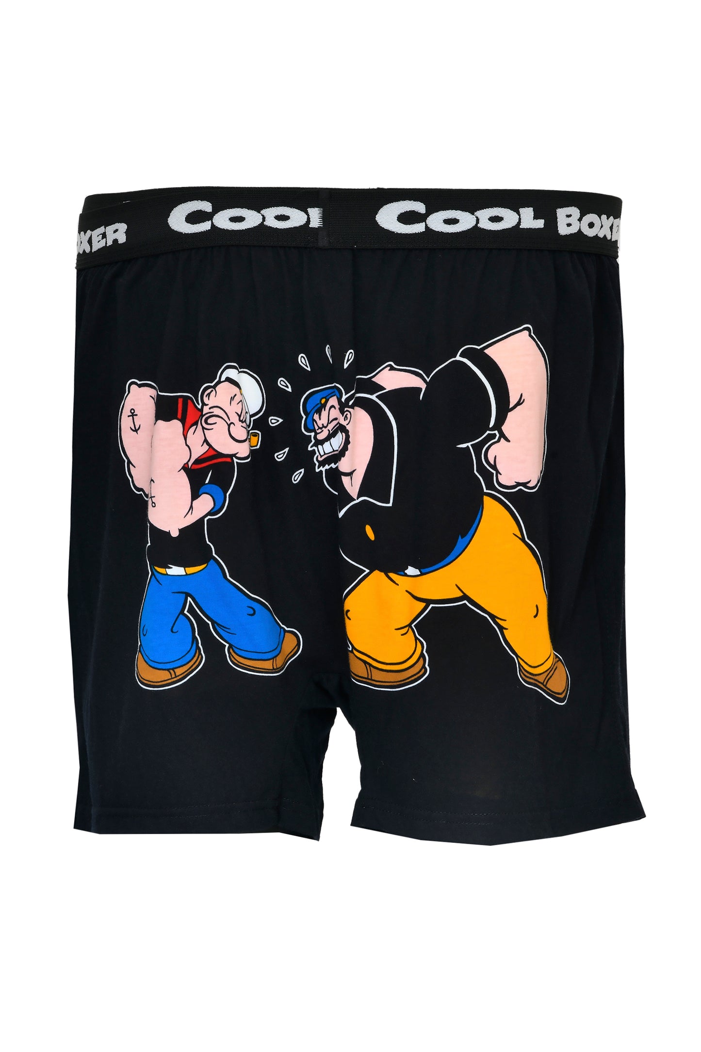 Men "POPEYE VS BLUTO" Cartoon Boxer