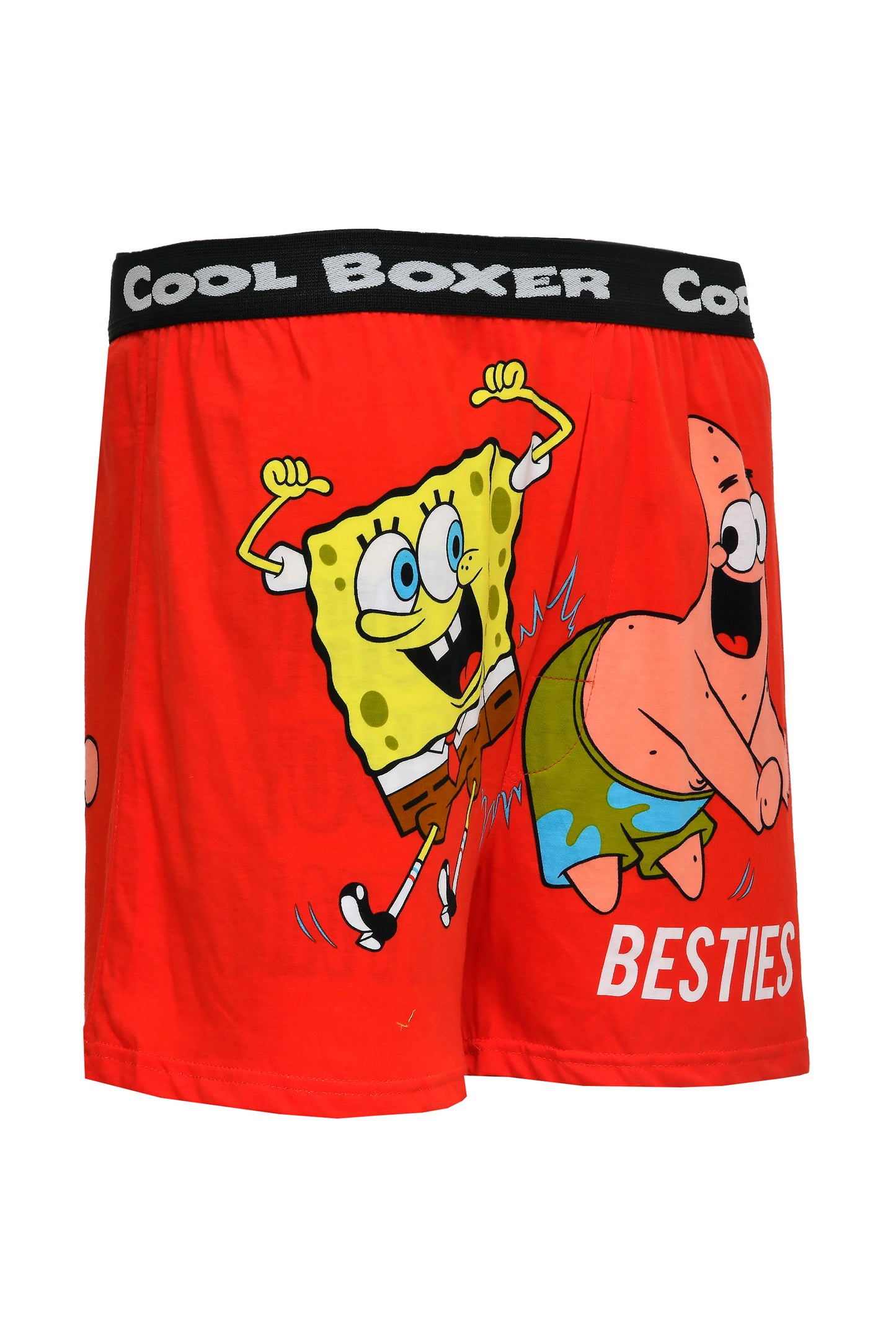 Men Red "BESTIES" Cartoon Boxer