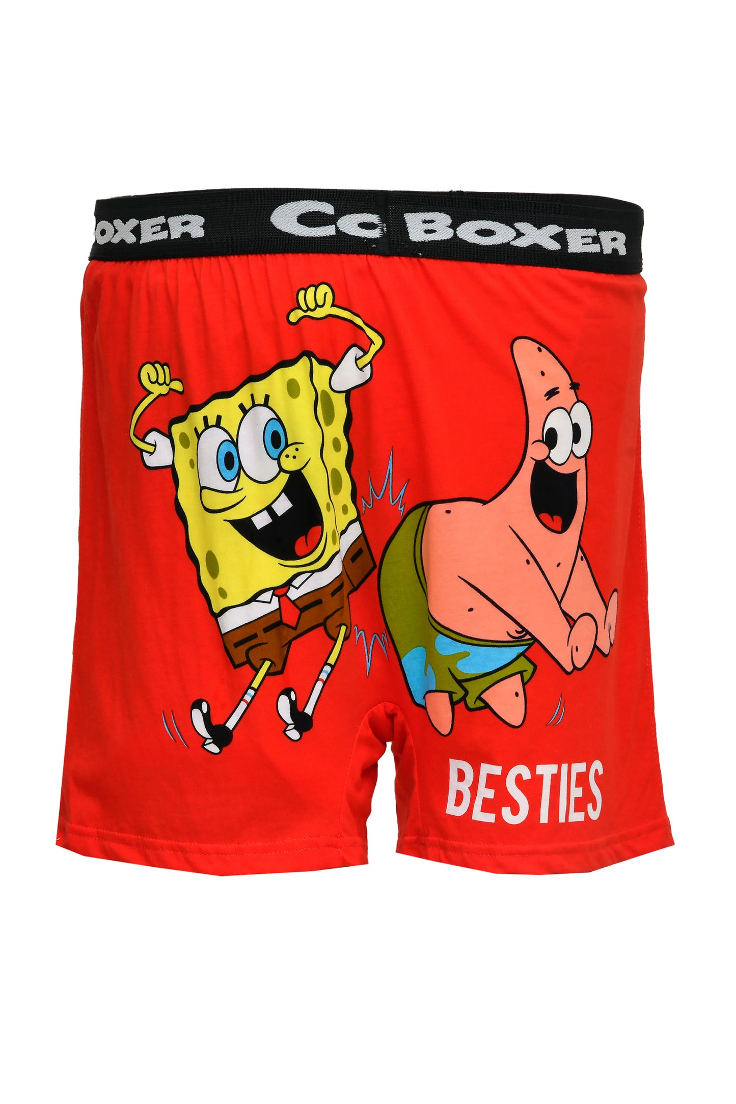 Men Red "BESTIES" Cartoon Boxer