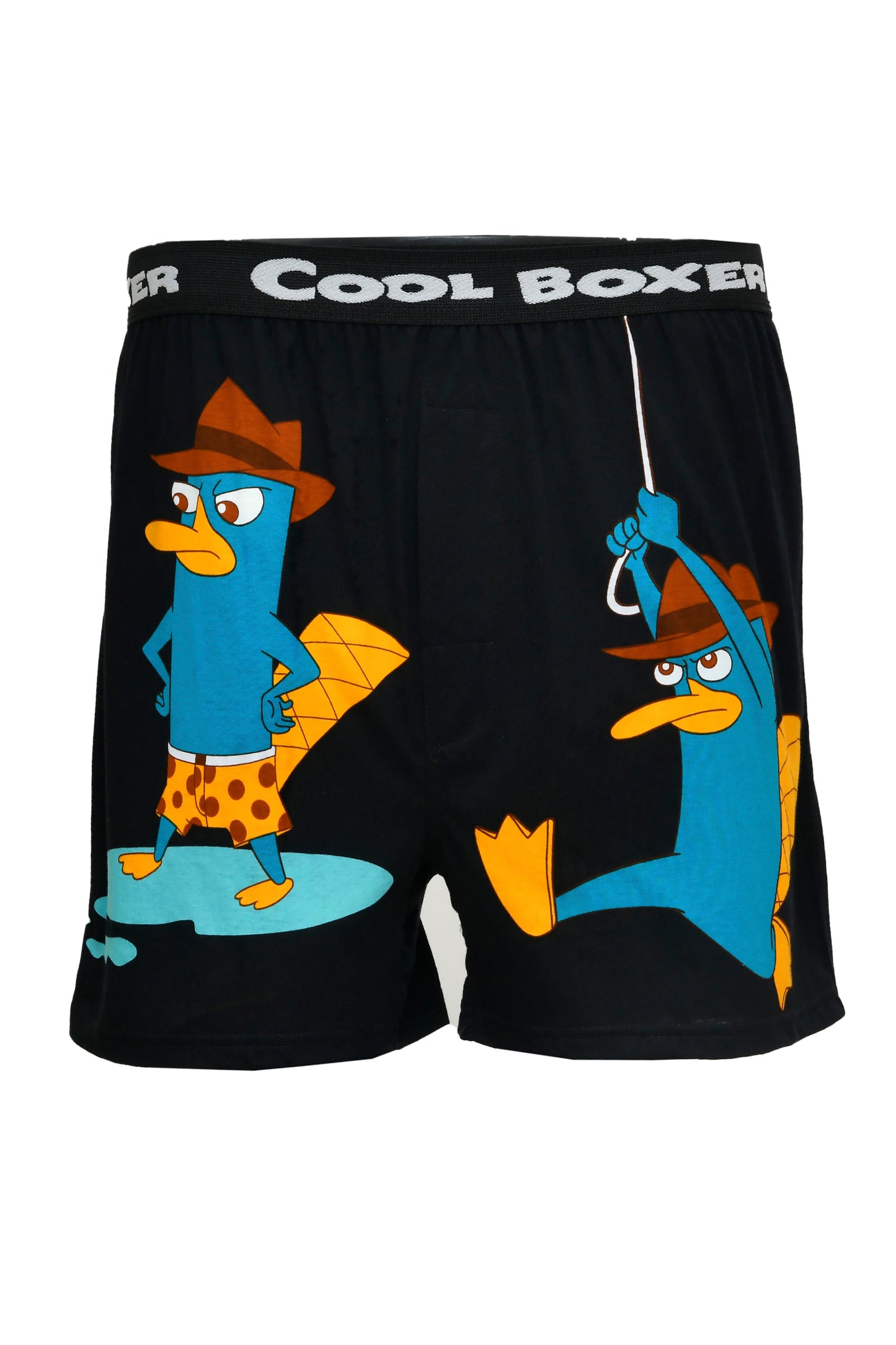 Men Black "CARTOON WITH HATS"Cartoon Boxer