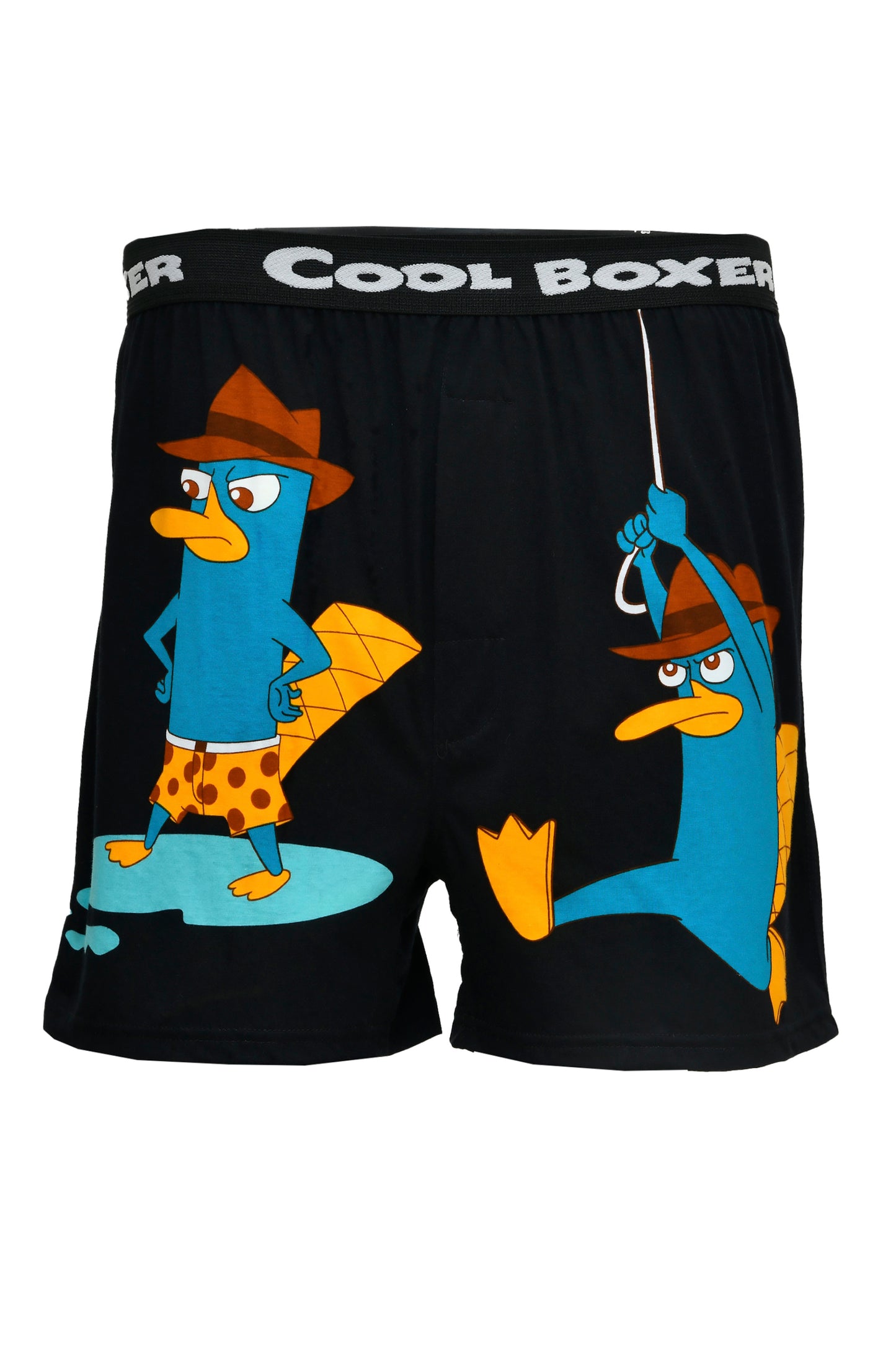 Men Black "CARTOON WITH HATS"Cartoon Boxer