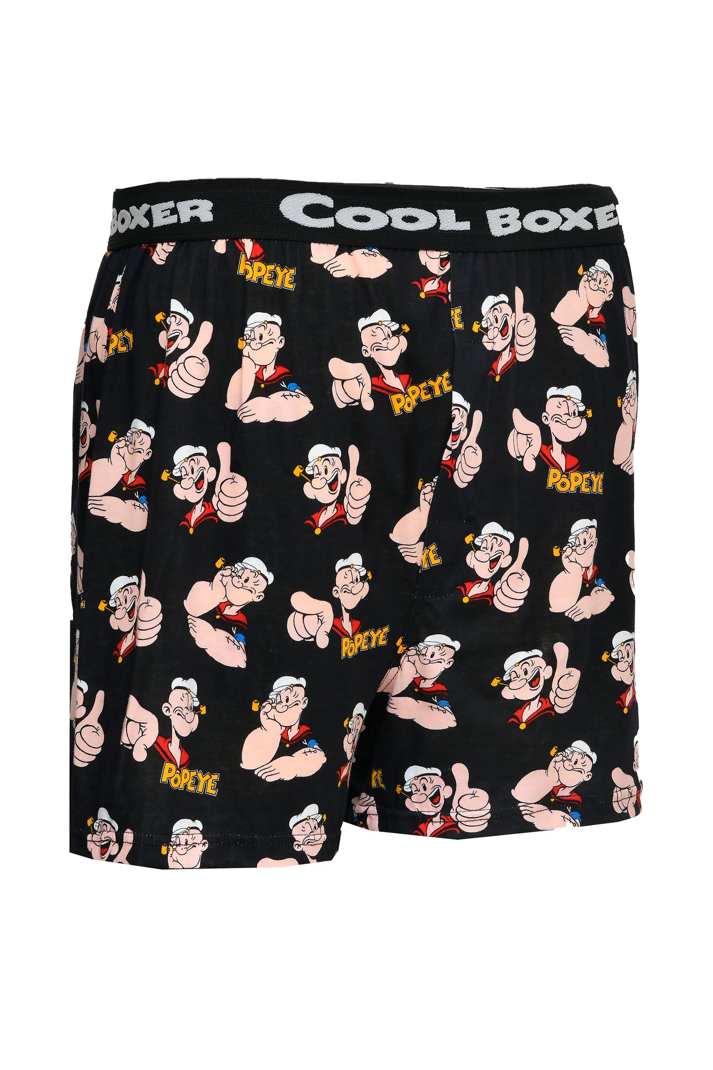 Men Black "ALL OVER POPEYE" Cartoon Boxer