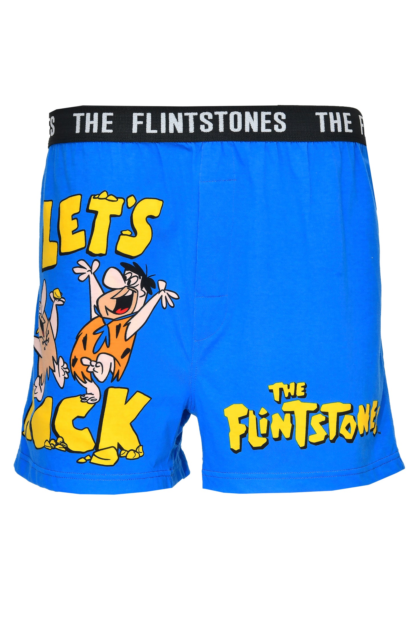 Men Blue "THE FLINTSTONES" Cartoon Boxer