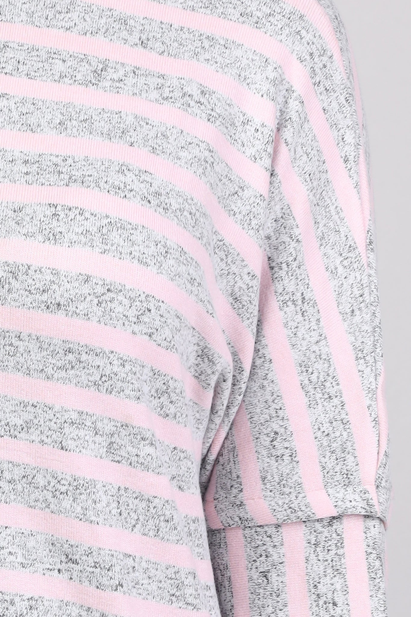 Women Pink Cotton Jersey Top And Pyjama Set
