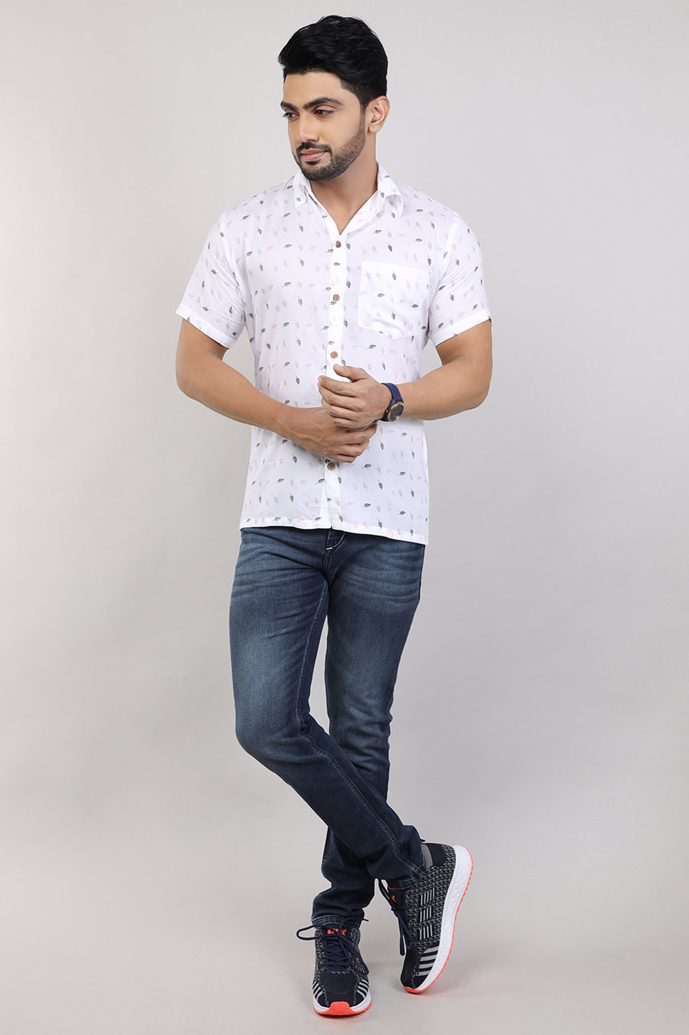 Men Beach Wear Cotton Shirt