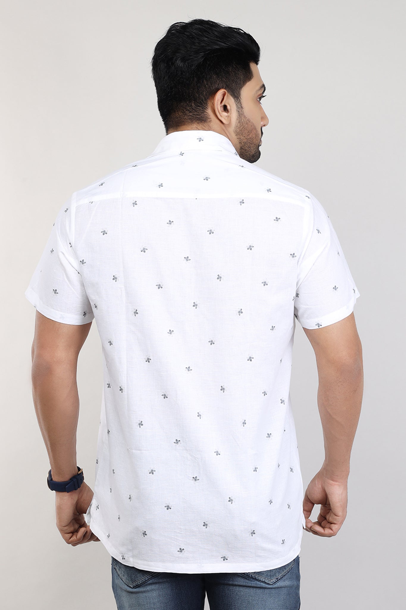 Men Beach Wear Cotton Printed Shirt