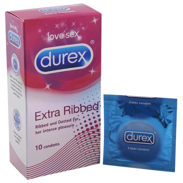 Durex Extra Ribbed Condom