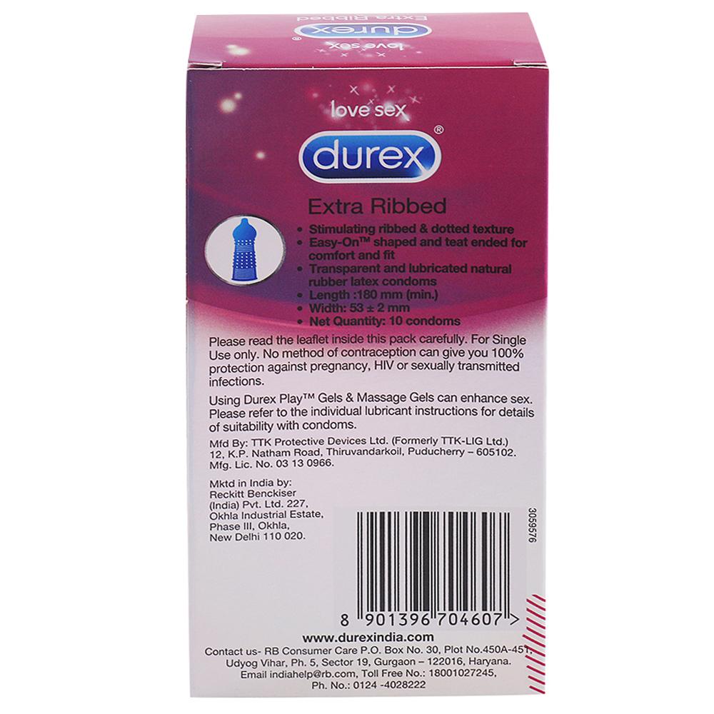 Durex Extra Ribbed Condom