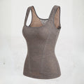 Lace Shaping Tank Top - Grey