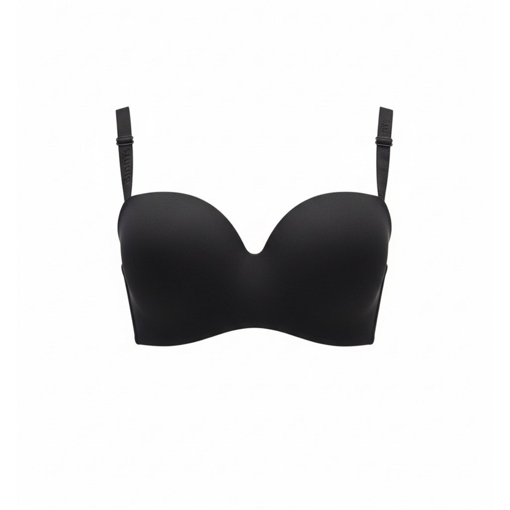Noir Elegance Strapless Padded Bra