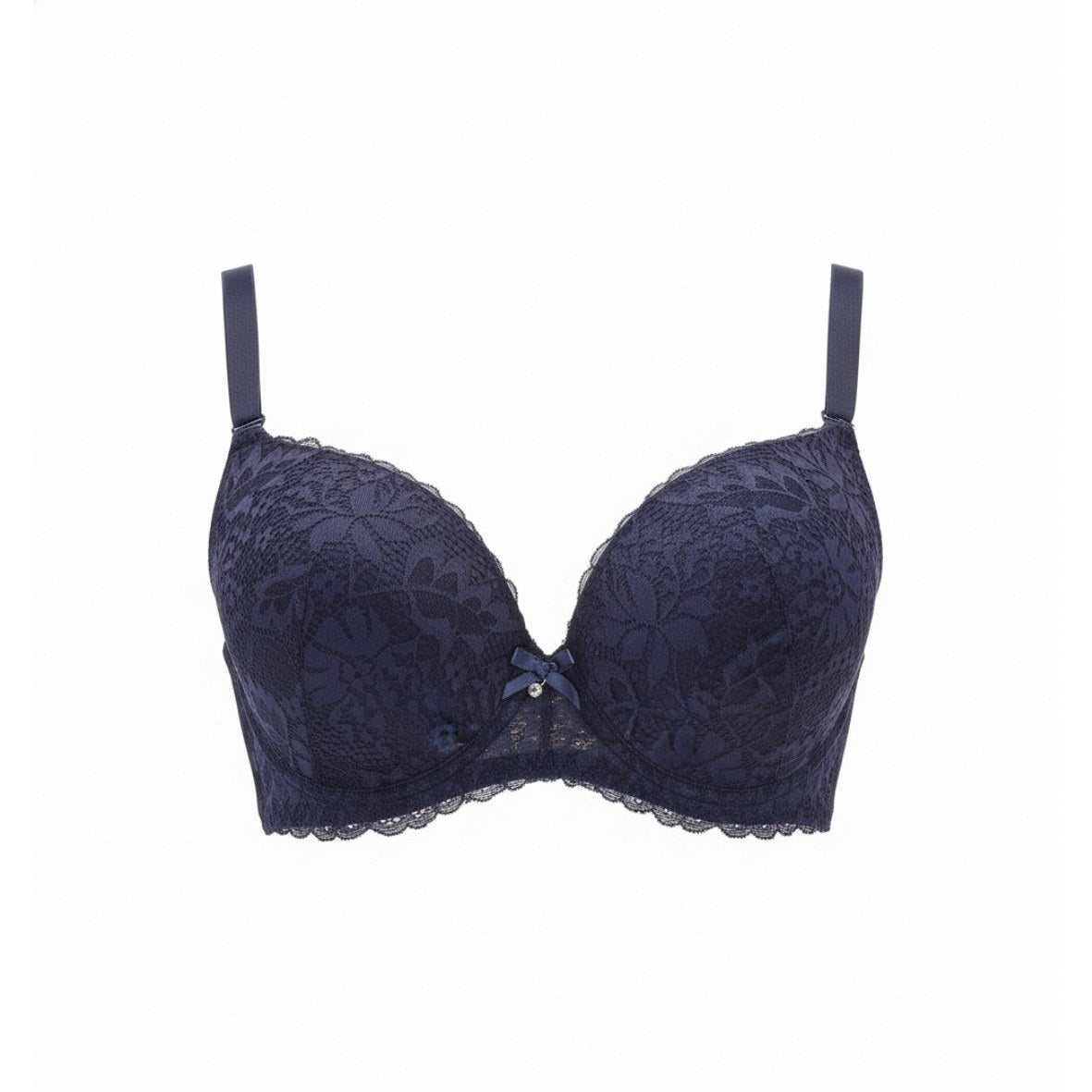 Midnight Lace Elegance Padded Bra