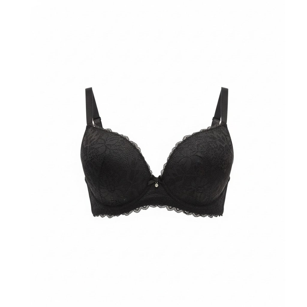 Noir Lace Elegance Padded Bra