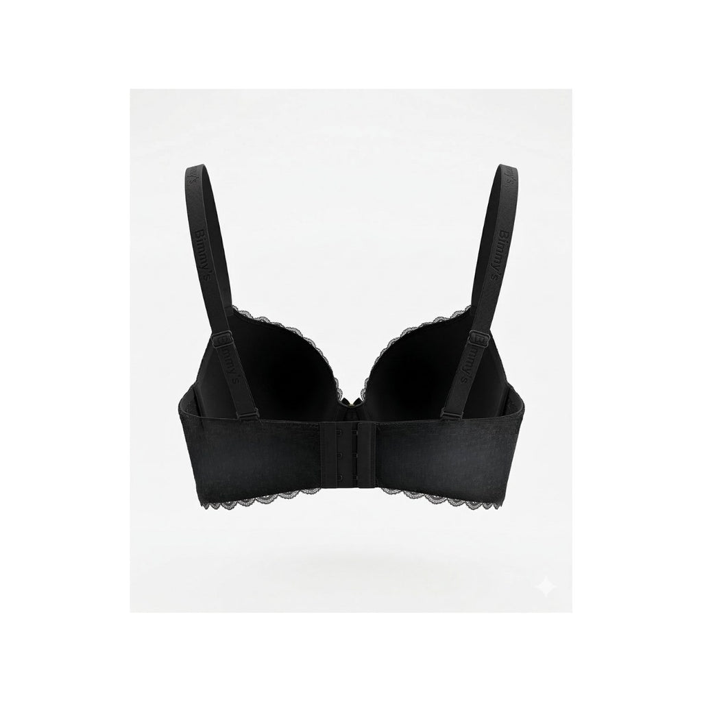 Noir Lace Elegance Padded Bra
