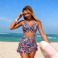 Multi-Colour 3PCS Bikini Set with Skirt & Panty