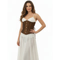 Satin Waist Clincher Brown