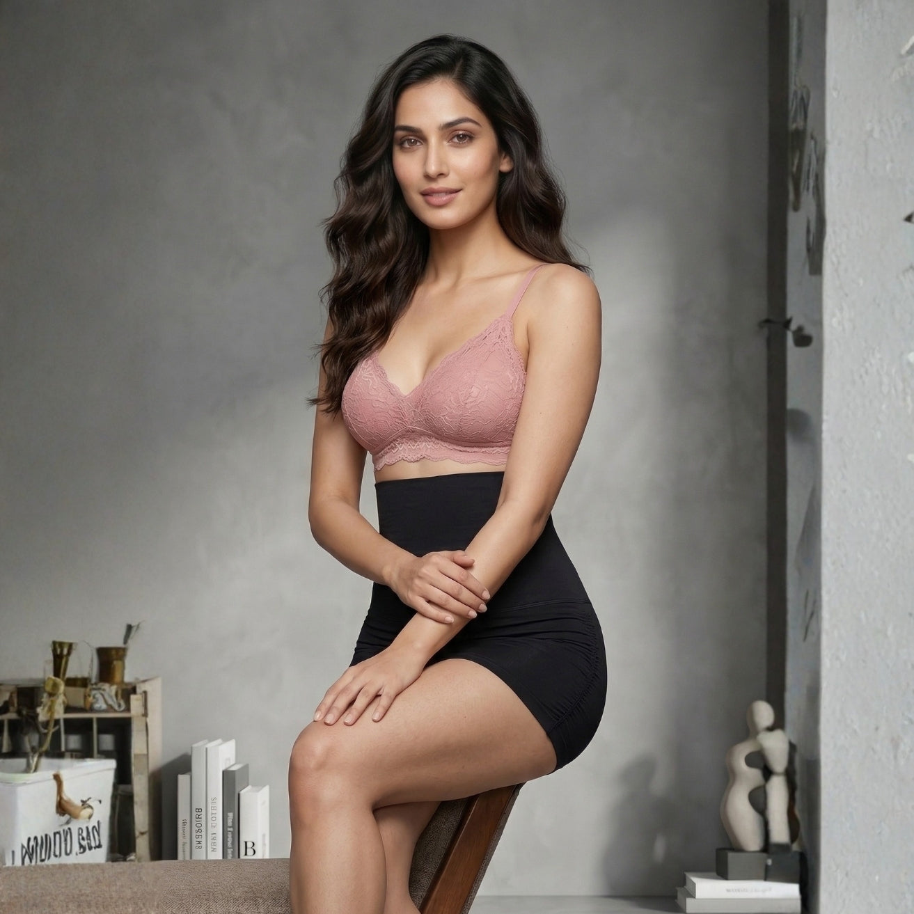Cara Skirt Shaper- Black