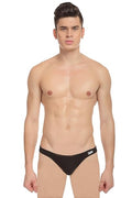 JQK Black Cotton Spandex Thong