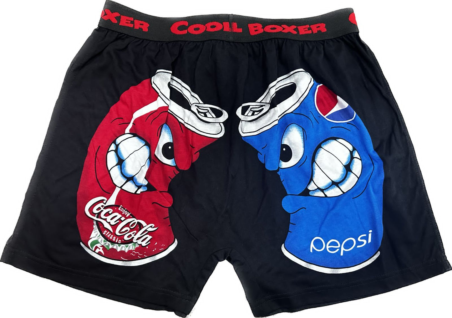 Men "COCA COLA VS PEPSI" Cartoon Boxer