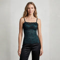 Sensual Mesh Shaper Undershirt Slip - Deep Teal