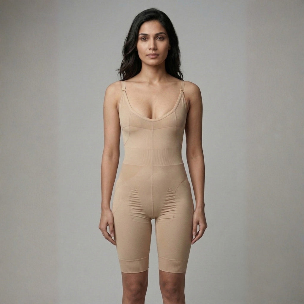 Full-Body Shaping Mid-Thigh Bodysuit