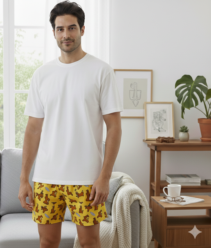 Men "SCOBBY DO" Cartoon Boxer