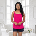 Spaghetti Camisole - Deep pink