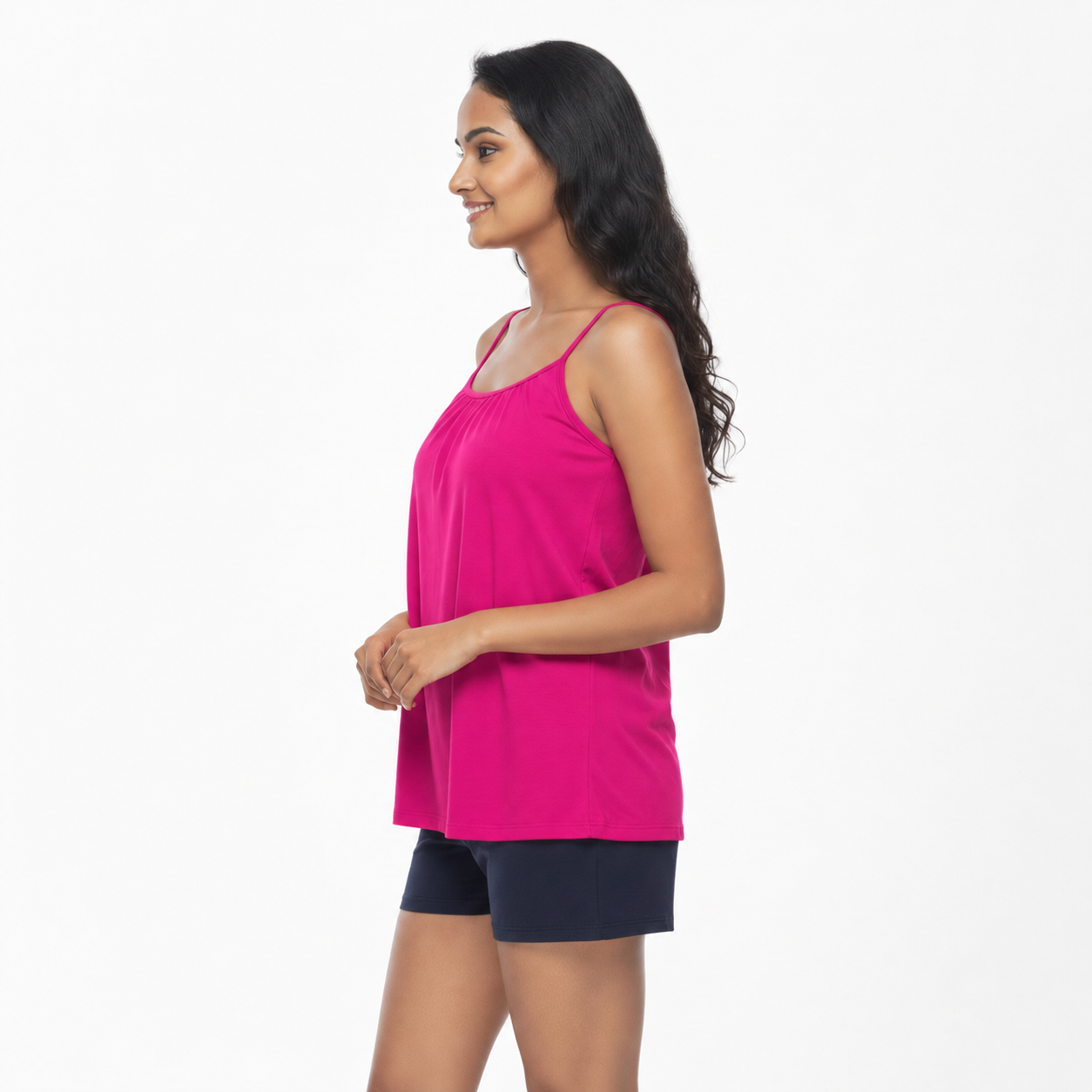 Spaghetti Camisole - Deep pink