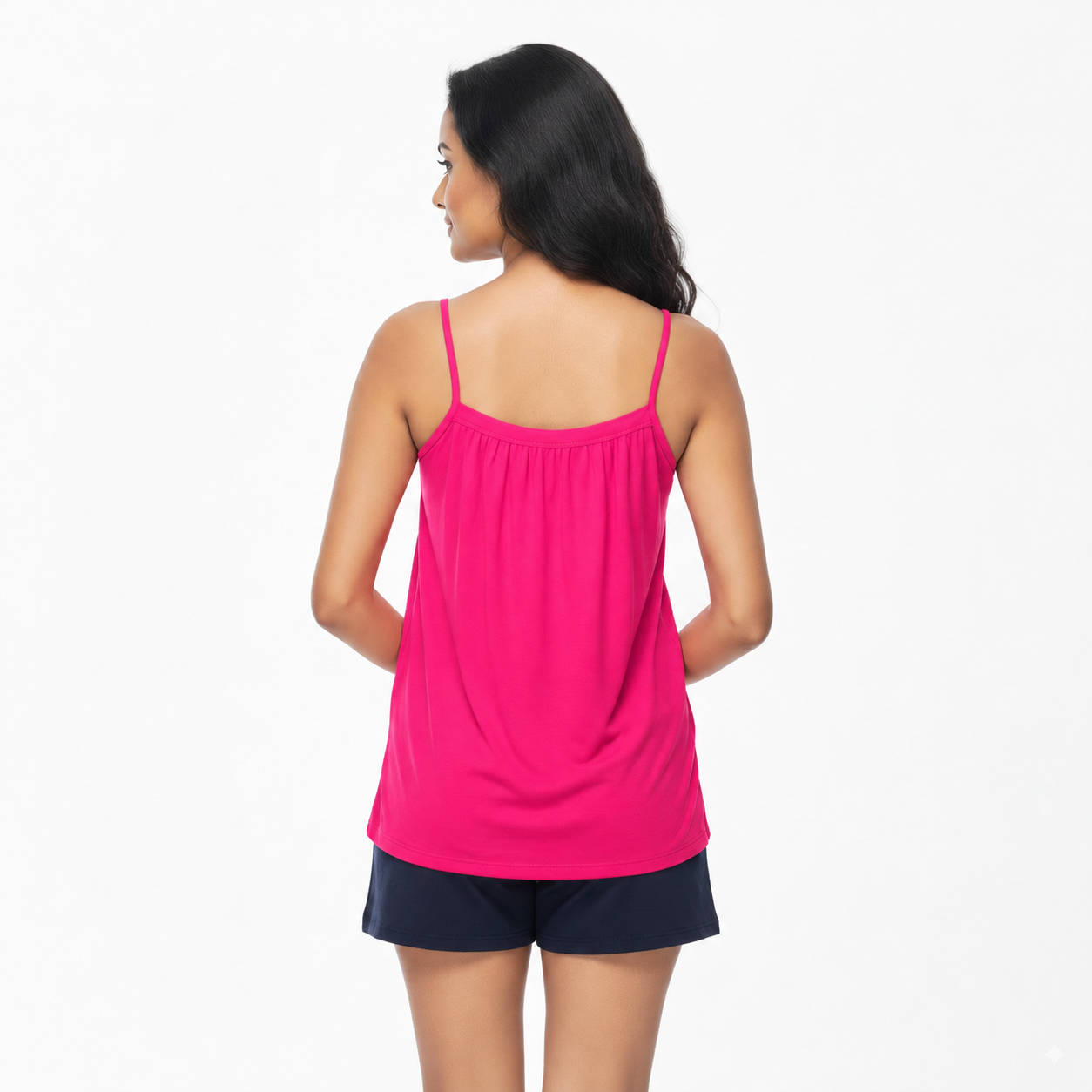 Spaghetti Camisole - Deep pink