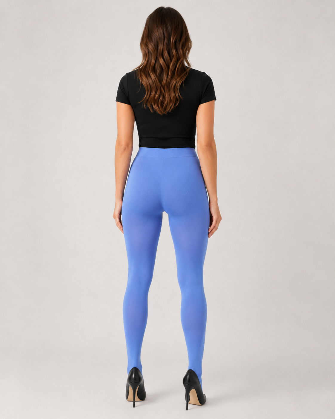 Light Blue Opaque Pantyhose Stocking