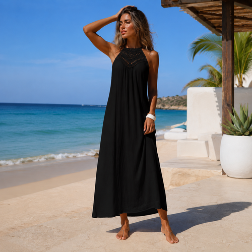 Black Long Beach Dress