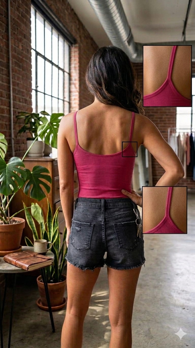Maroon Camisole Style Body Shaper