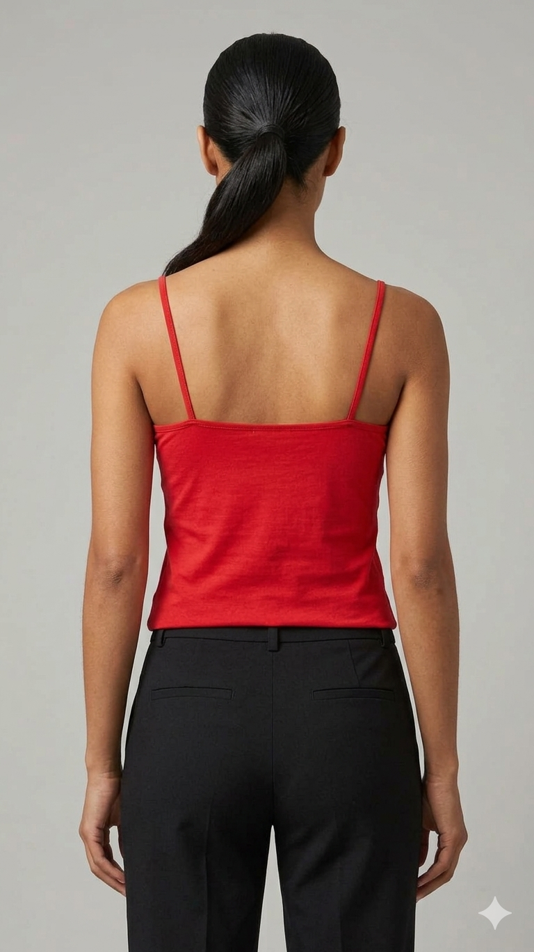 Classic Red Hosiery Cotton Inner Camisole