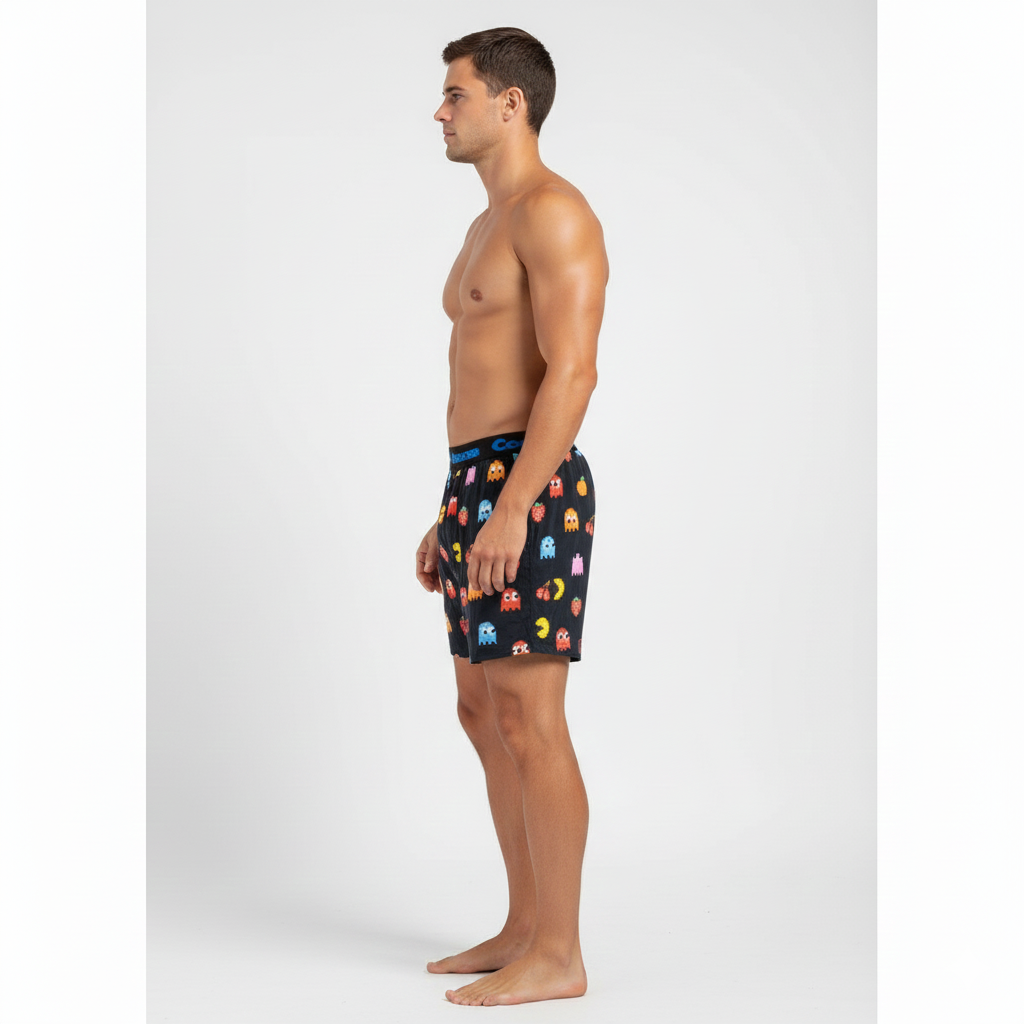 Men’s Modal Boxer Shorts – Pack-Man Print