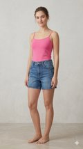 Pink Modal Adjustable Strap Camisole