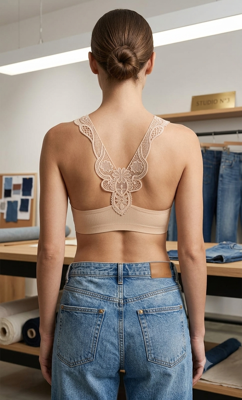 Padded Bralet | Removable Pads | Polyamide | Free Size
