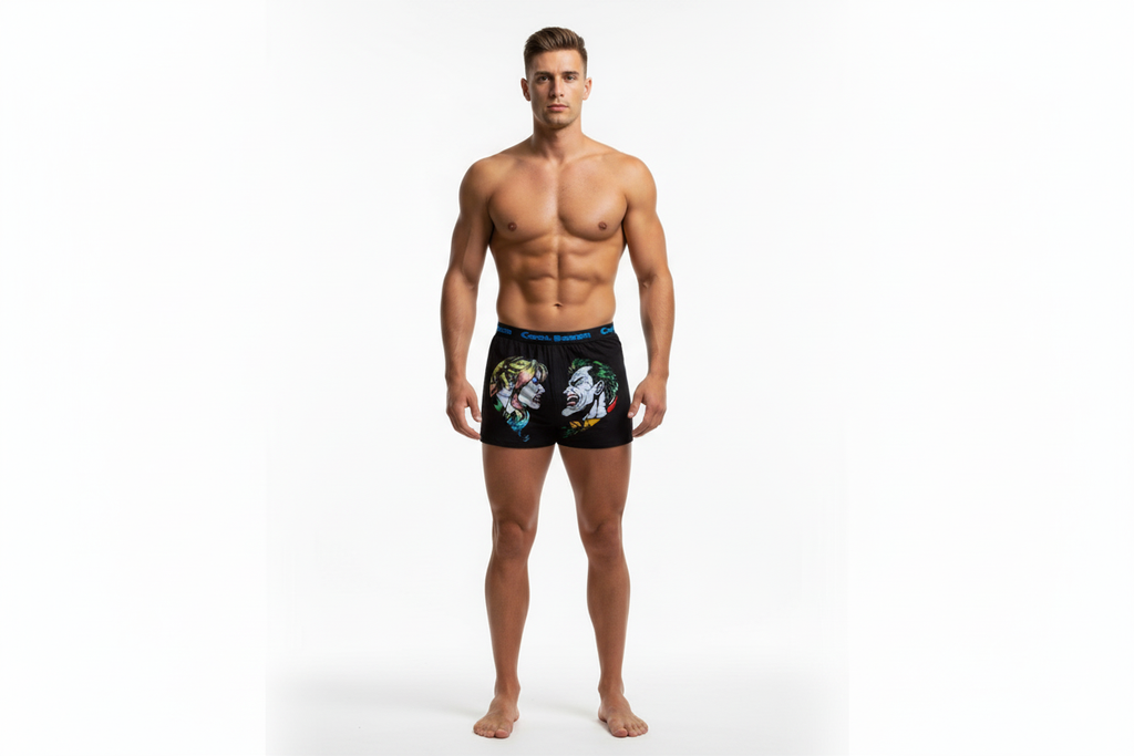 Men "EVIL" Cartoon Boxer