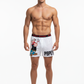 Men White 'OH POPEYE' Cartoon Boxer
