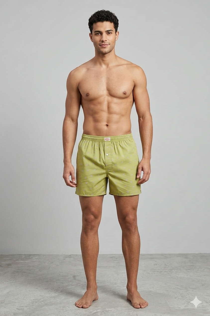 Dolphin Print Cotton Boxer