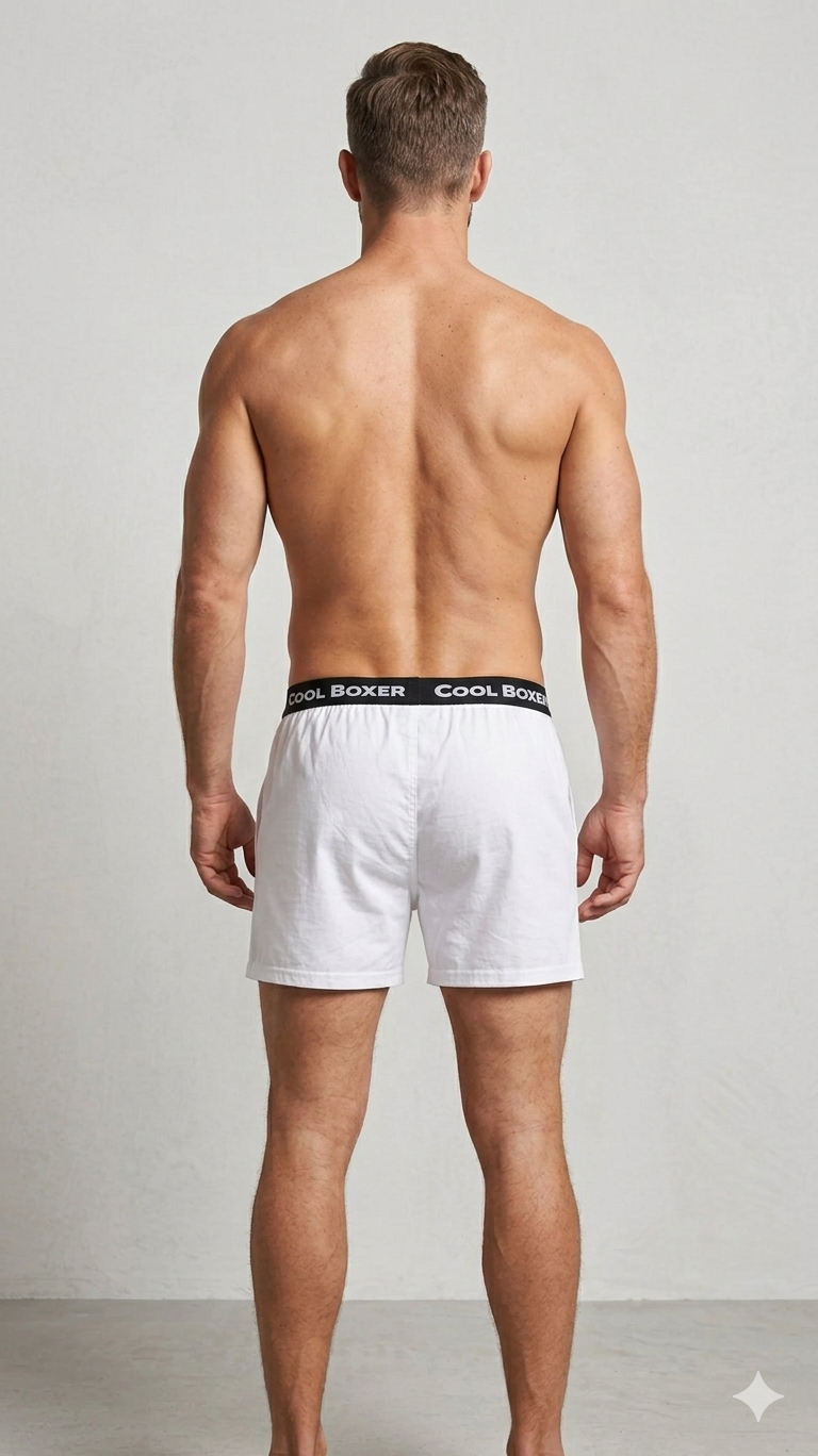 Men's Classic Comfort White Boxers