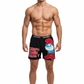 Men Black WHO'S YOUR PAPA ? Smurfs Cartoon Boxer