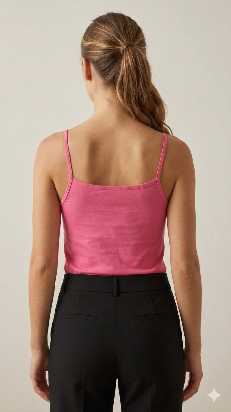Vibrant Pink Hosiery Cotton Inner Camisole