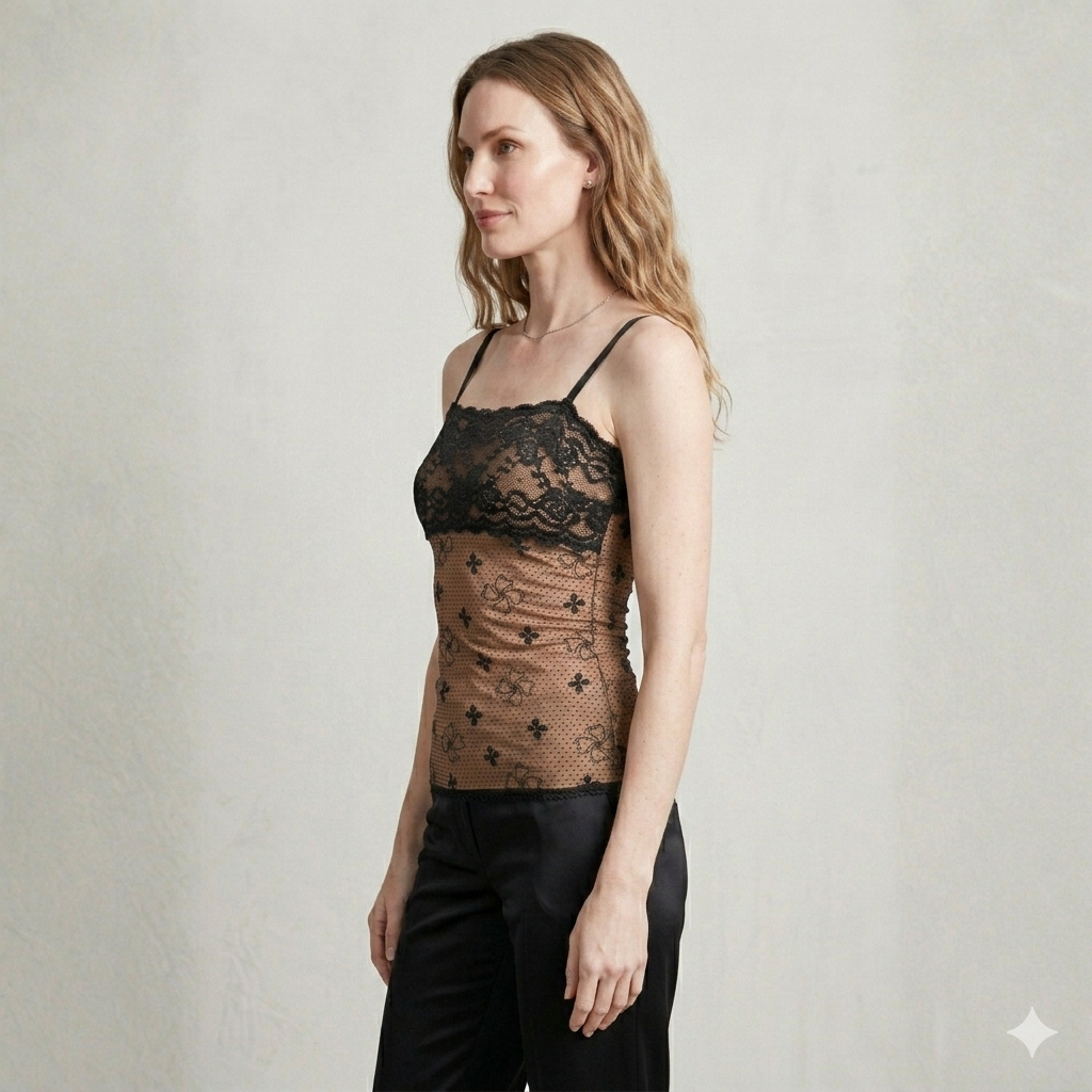 Sensual Mesh Shaper Undershirt Slip - Skin
