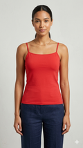 Elegant Red Hosiery Cotton Inner Camisole