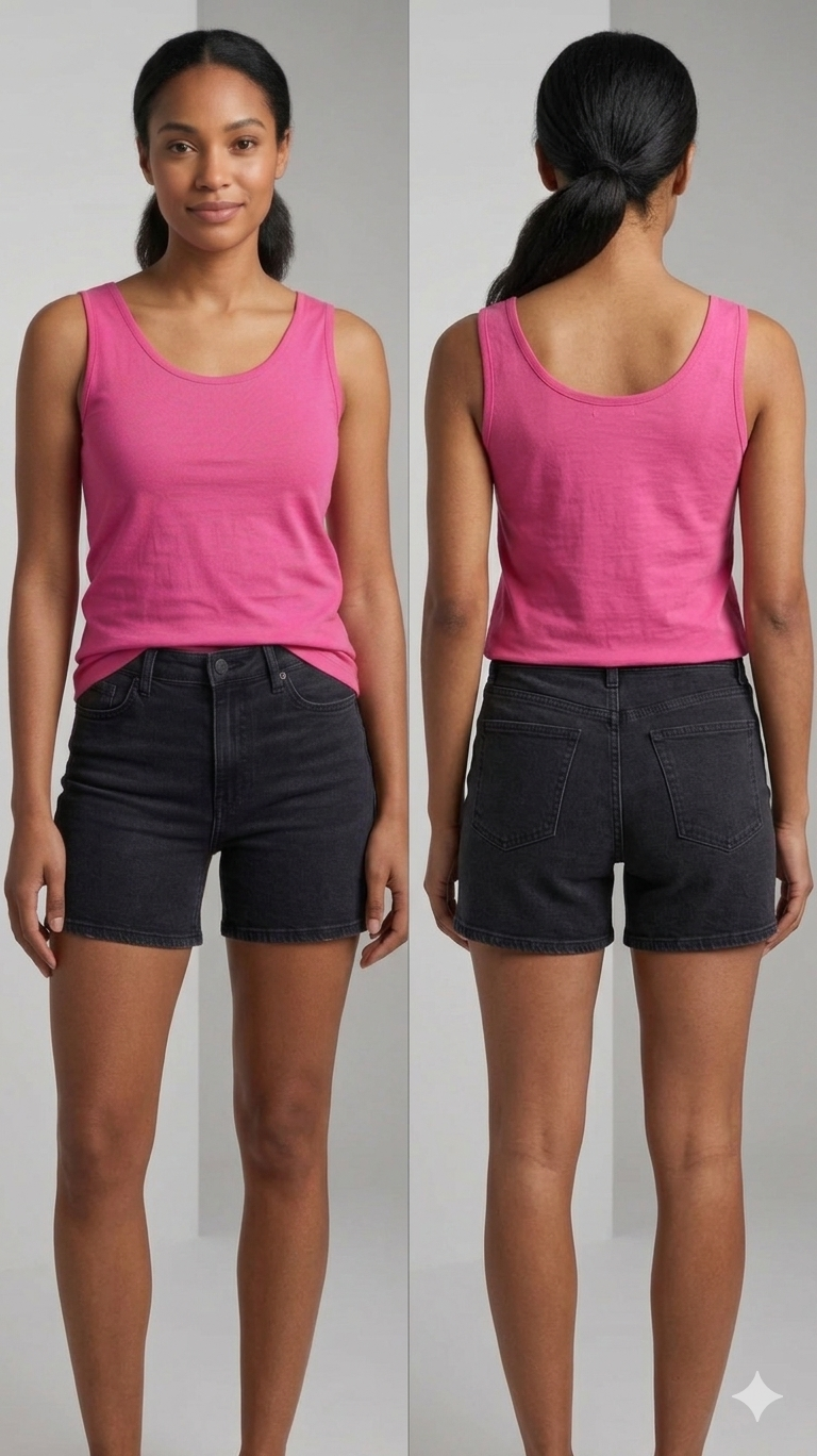 Fuschia Broad Strap Modal Inner Tank Top