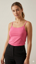 Vibrant Pink Hosiery Cotton Inner Camisole
