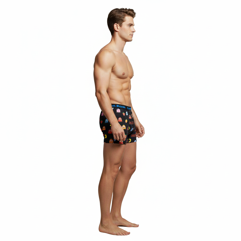 Men’s Modal Boxer Shorts – Pack-Man Print