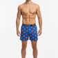 Men Blue 'FRENCH FRIES' Cartoon Boxer