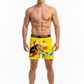 Men Yellow 'SMURFS' Cartoon Boxer